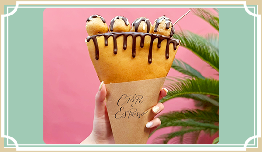 たこ焼きちゃうでプチシューdeクレープと